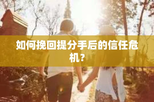 如何挽回提分手后的信任危机？