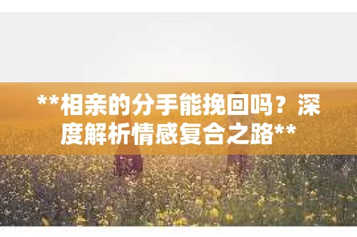 **相亲的分手能挽回吗？深度解析情感复合之路**