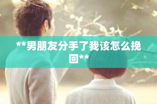 **男朋友分手了我该怎么挽回**