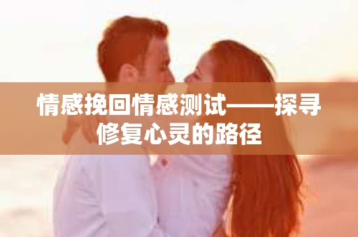 情感挽回情感测试——探寻修复心灵的路径