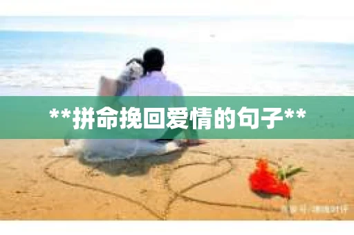 **拼命挽回爱情的句子**
