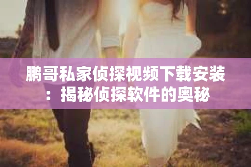 鹏哥私家侦探视频下载安装：揭秘侦探软件的奥秘