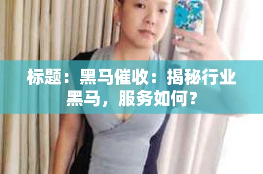 标题：黑马催收：揭秘行业黑马，服务如何？