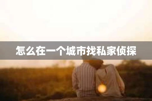 怎么在一个城市找私家侦探