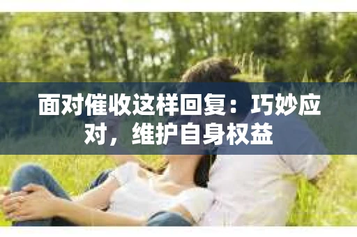 面对催收这样回复：巧妙应对，维护自身权益