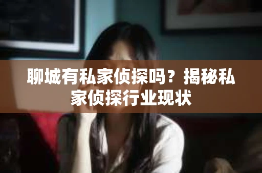聊城有私家侦探吗？揭秘私家侦探行业现状