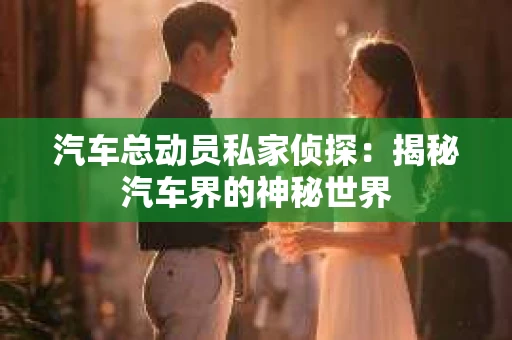 汽车总动员私家侦探：揭秘汽车界的神秘世界