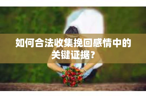 如何合法收集挽回感情中的关键证据？
