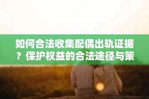 如何合法收集配偶出轨证据？保护权益的合法途径与策略