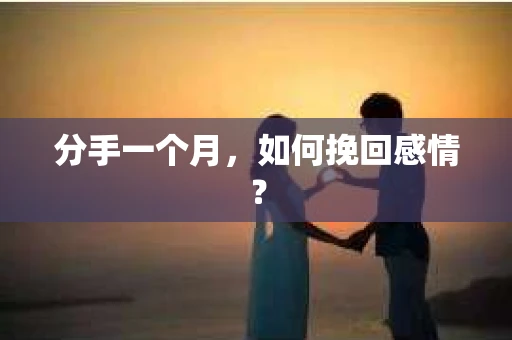 分手一个月，如何挽回感情？