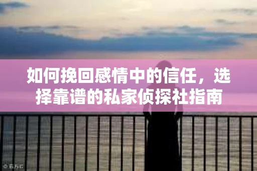 如何挽回感情中的信任，选择靠谱的私家侦探社指南