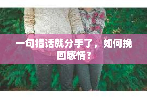一句错话就分手了,如何挽回感情? 一句错话就分手了,如何挽回感情?