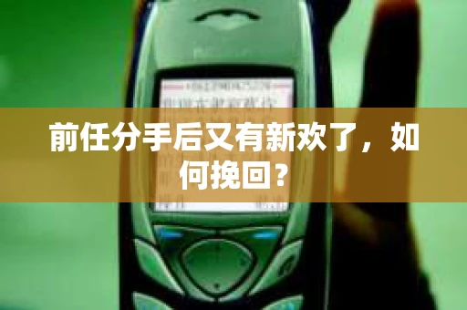 前任分手后又有新欢了，如何挽回？